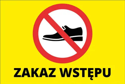 Obrázok produktu pre Značka "Zákaz vstupu" 20x30 cm PVC T006