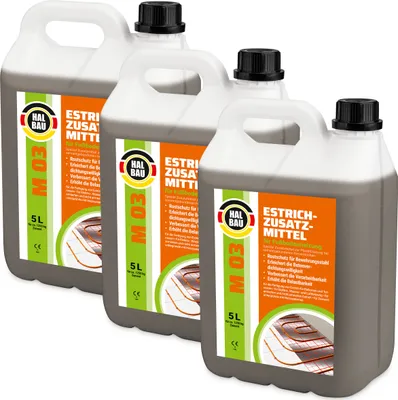 Produktbild von Estrichzusatzmittel 15L für Fußbodenheizung Heizestrichen Beton Plastifizierer Heizsysteme M03