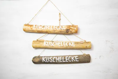 Produktbild von Türschild Kuschelecke Holz Maritim Landhausstil