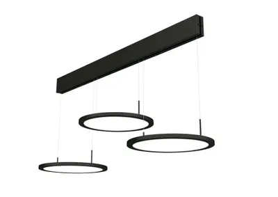 Produktbild von Naber Plate 3 LED, Pendelleuchte, schwarz matt 7065029