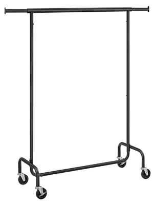 Imagen del producto de Perchero con ruedas, ajustable, capacidad de carga de 136 kg, color , dimensiones: 45 x (110-150) x 160 cm