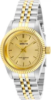 Zdjęcie produktu dla Invicta Specialty 29405 Zegarek Damski - Mechanizm Kwarcowy - Stal Nierdzewna ze Złotą Tarcza - 36 mm