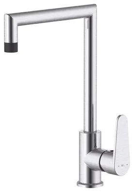 Image de Fangolo mitigeur évier façon inox et noir Essebagno