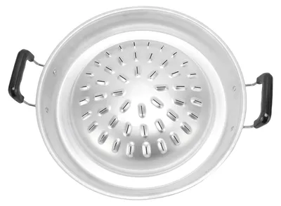 Grillpfanne 2-in-1, 35 cm, Aluminium, für BBQ und Hot Pot