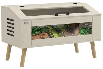 Zdjęcie produktu dla Terrarium dla gadów, szkło hartowane, pojemnik do karmienia