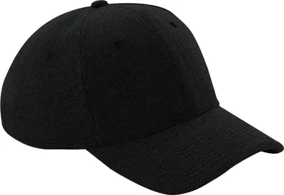 Produktbild von Beechfield Uni Jersey Baseball Kappe BC3685 (Einheitsgröße) (Schwarz)