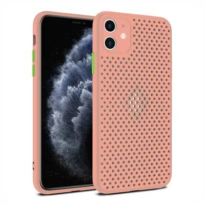 Immagine prodotto di Smartphonica Custodia in silicone per iPhone 11 con fori - Salmone