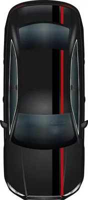 Produktbild von Rennstreifen Set Schwarz Rot Viper Streifen Stripes Zubehör Auto Haube Dach