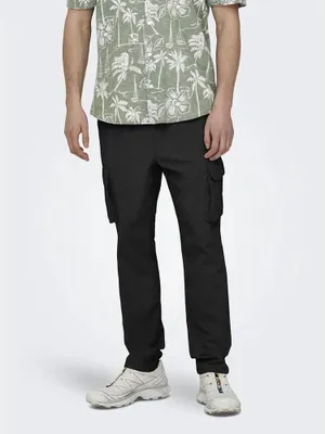 Immagine prodotto di Only & Sons Linus 0007 Pantaloni Cargo Cot Lin Nero L Uomo Nero L