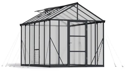 Produktbild von Palram - Canopia Aluminium Gewächshaus Glory 46 Anthrazit 364x244x268 cm