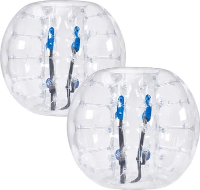 Produktbild von SucceBuy Aufblasbare Bumper Balls , 2er-Pack, 1,22 m lange Zorb-Bälle für menschliche Hamster, 0,8 mm PVC für Teamspiele im Freien, Spaß für Garten, Hof, Park