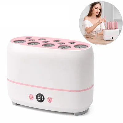 Produktbild von Make-up Pinsel Trockner elektrisch, Kosmetik Pinsel Trocknungsgerät mit USB-Ladefunktion, schonende Wärme für Make-up Pinsel und Schwämme, Beauty Zubehör