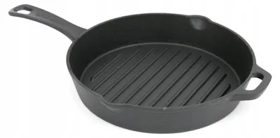 Produktbild von Styldekor Gusseisen Grillpfanne rund 26cm für Steaks