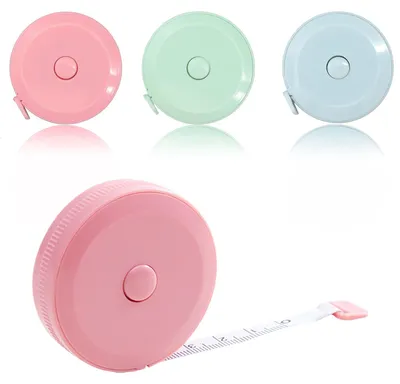 3er-Set Maßband, 2 m, einziehbar, Schneiderband, Körpermaß