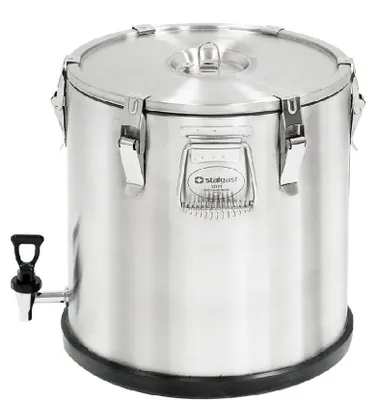 Produktbild von Thermobehälter Aus Rostfreiem Edelstahl, 25 Liter, Mit Ablasshahn
