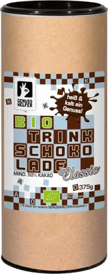 Produktbild von Kakao Trinkschokolade Classic 50% , Kakaopulver, heiße Schokolade, 375g