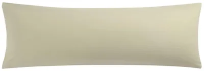 Produktbild von Kissenbezug 50x150cm Khaki Mikrofaser mit Hotelverschluss