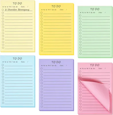 Productafbeelding van Zelfklevende, fluorescerende notitieblokken, 300 vel, 15x10 cm, geschikt voor school en kantoor