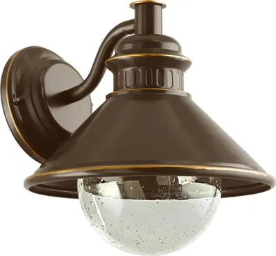 Immagine prodotto di Applique Esterno Classica Albacete Metallo Rame Vetro Bianco 1 Luce E27