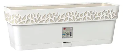 Zdjęcie produktu dla Pojemnik samonawadniający CLOE plastikowy biały 50x18x17cm