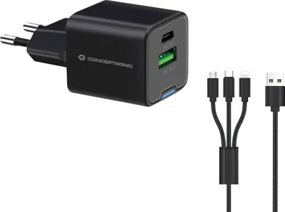 Produktbild von Conceptronic ALTHEA16B 2-Port 33W GaN USB PD Charger