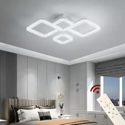 Obrázok produktu pre LED stropné svietidlo DXF-2+2 50 cm stropné svietidlo Svietidlo s diaľkovým ovládaním Nastaviteľná farba svetla/jas stmievateľný