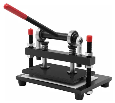 Produktbild von Manuelle Prägepresse - Stanzmaschine für Leder und PVC - Kartendruckpresse - Prägeschneider