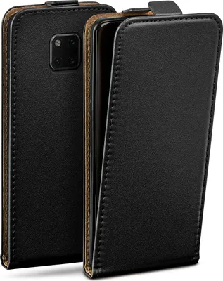 Produktbild von moex® Flip Case kompatibel mit Huawei Mate 20 Pro - Hülle mit 360 Grad Schutz, Schwarz