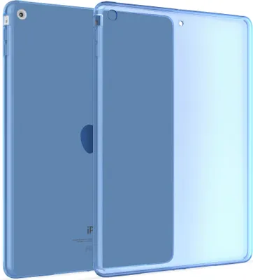 Produktbild von Hülle Kompatibel mit Apple iPad Air 1 - Transparent Silikon Cover Case Schutzhülle in Blau