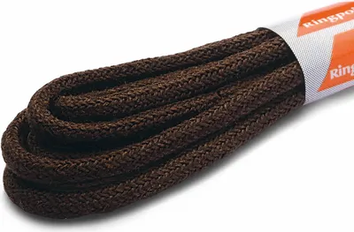 Produktbild von RINGELSPITZ - Rund Dünn – Feine Schnürsenkel für Elegante Schuhe - 120 cm, dunkelbraun