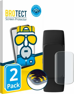 Produktbild von 2x BROTECT Fullscreen Schutzfolie für Fitbit Charge 6 Displayschutz Folie Fullcover Matt Entspiegelungsfolie