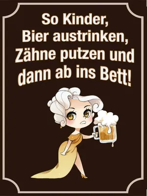 Produktbild von vianmo Holzschild 40x30 cm so Kinder Bier austrinken und