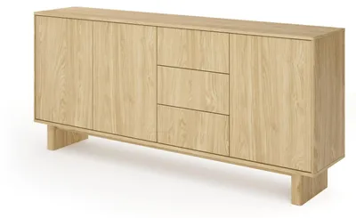 Productafbeelding van FURNLUX Kommode Nabu, beige, 184 cm / Hoofdkleur: Beige / Afmetingen: 184 x 83 x 39 cm
