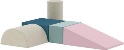 Produktbild von 5-teiliges Schaumstoffblöcke-Set für Babys & Kleinkinder, zum Bauen, Spielen, Klettern, Indoor-Set, Schaumstoff, Bunt