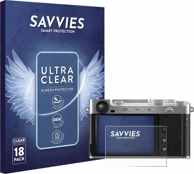 Produktbild von 18x Für Fujifilm X-E5 Schutzfolie Savvies Displayschutz Display Schutz Folie Klar Transparent
