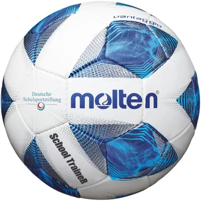 Produktbild von Molten F4A-ST SchoolTraineR Fußball weiß silber blau Gr 4