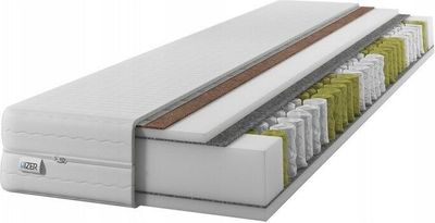 Matratze 90x200 20 cm Taschenfederkern Härtegrad H3 H4 7 zonen Bett Matratzen 2 in 1 kokosfasern Rollmatratze Komfortschaum