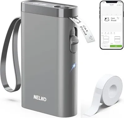 Produktbild von Nelko Etikettendrucker, Bluetooth P21 Selbstklebendes Etikettiergerät Tragbarer beschriftungsgerät selbstklebend Labeldrucker, Kabelloser, Mini Label