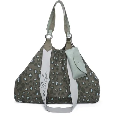 Produktbild von Fritzi aus Preußen Schultertasche Handtasche Canvas Izzy Bag Leo Jungle grün