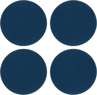 Imagen del producto de Posavasos de silicona, juego de 4 unidades, redondos, de 25 cm de diámetro, resistentes al calor, antideslizantes, para la cocina