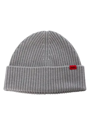 Produktbild von HUGO Xola Beanie, Grau One Size
