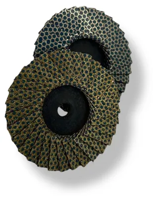 Immagine prodotto di Set di 2 dischi lamellari diamantati mini, diametro 50 mm, attacco M14, grana 60 e 120