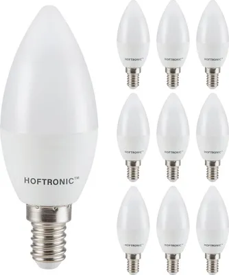 Produktbild von hoftronic LED Lampe E14 2,9W 250lm 6500K Tageslichtweiß 10 Stück