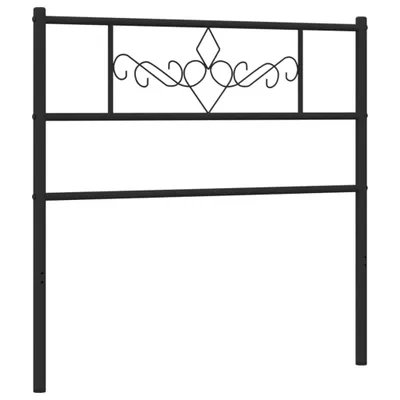 Immagine prodotto di vidaXL Testiera di ricambio in metallo nero 75 cm
