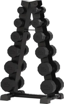 Produktbild von Centr Hantel-Turm mit 12-teiligem Set 4 - 14 kg | 92 kg mit A-Rahmen-Ständer