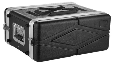 Obrázek produktu pro SucceBuy, skříň pro montáž do racku, 310 mm, rackový kufr s vnitřní hloubkou 290 mm, serverová skříň z ABS plastu, s vestavěnými otočnými zámky, odnímatelný přední a zadní panel, vhodná pro zesilovače, procesory a kontroléry