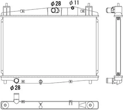 Produktbild von DIEDERICHS DCM2276 Kühler Wasserkühler Motorkühler für MAZDA 2 Schrägheck (DE, DH3)