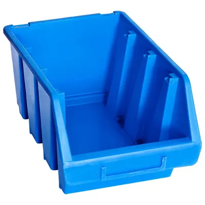 Produktbild von vidaXL Stapelboxen 20 Stk. Blau Kunststoff