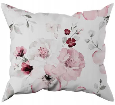 Produktbild von Nyks Baumwoll-Kissenbezug 70x80 Blumenmuster mit Reißverschluss