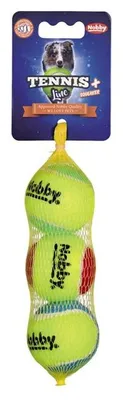 Image de Nobby balle de tennis avec squeaker filet de 3, taille : S